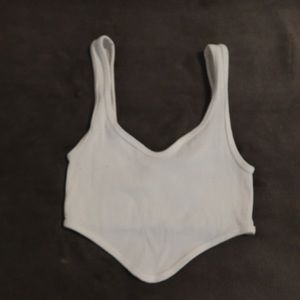 white tank top